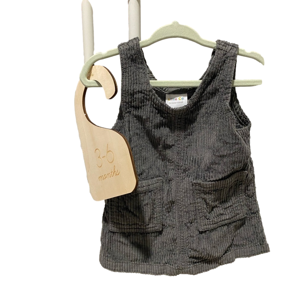 Little Co. by Lauren Conrad S 3-6 Mos Organic CottonCorduroy Jumper Dress Grey